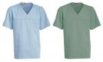 Surgeon Shirt NEW VITOLS 100% cotton, green size XS-4XL